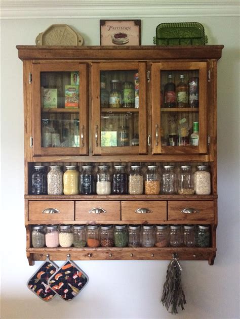 wood and steel spice cabinet|handmade wooden spice rack.